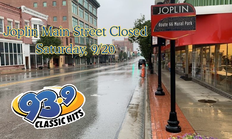 Main Street in Joplin Closed Satuday