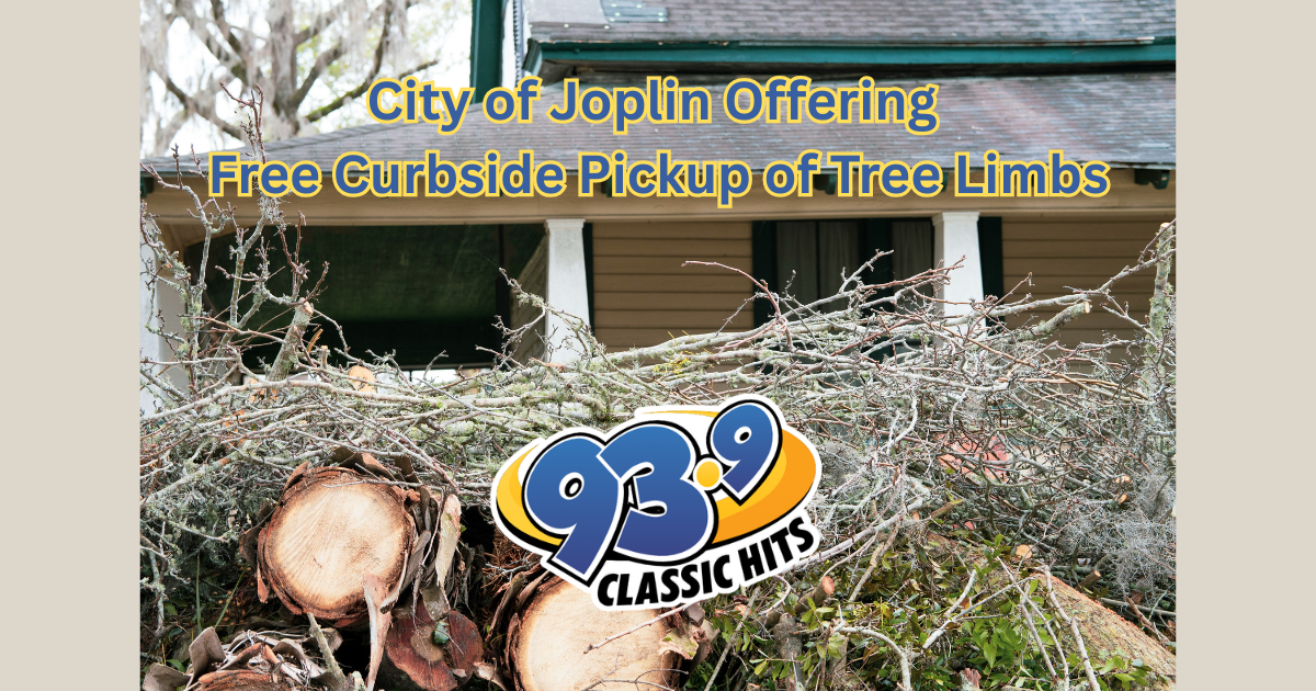 City of Joplin Providing FREE Curbside Pickup of Tree Limbs