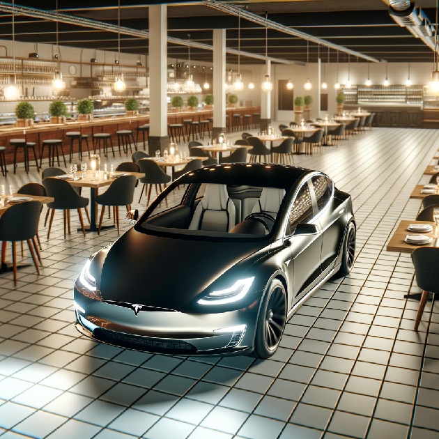 Man Drives Car Into Restaurant To Charge It At Bar