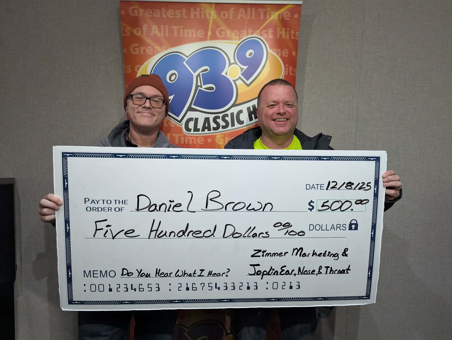 Do You Hear What I Hear Winner – Dan Brown