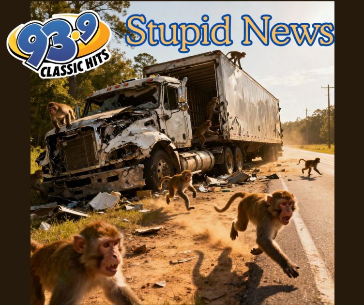 Truck Overturns Lab Monkeys Escape