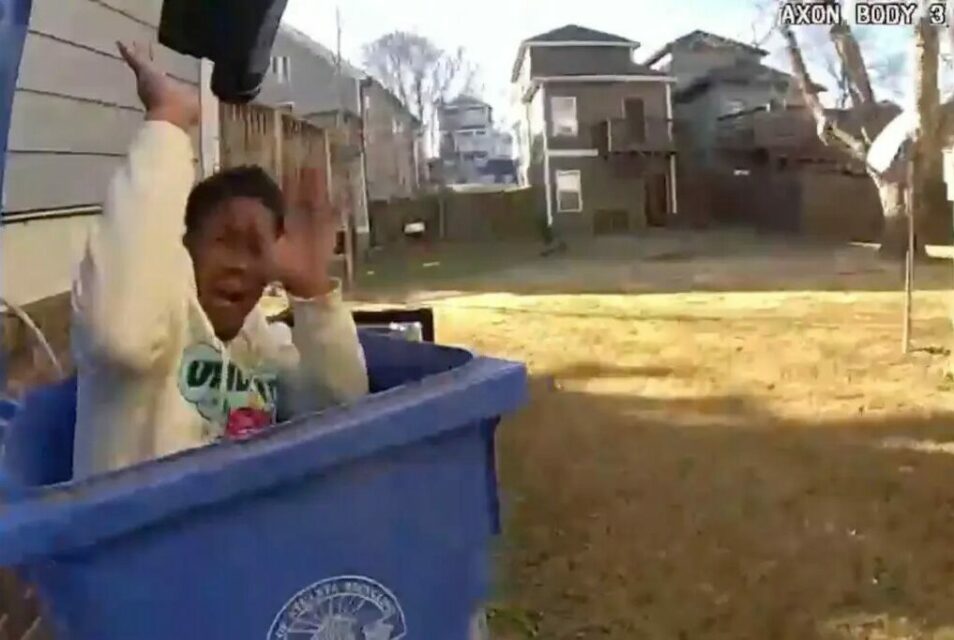 Escapee Caught Hiding in Trash Can