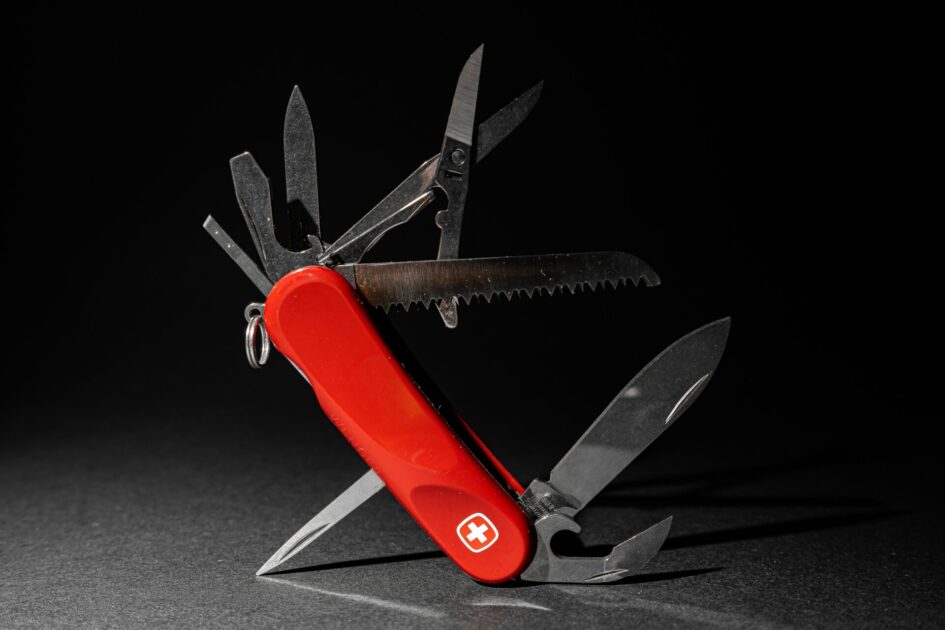 Surgeon Operates With Swiss Army Knife
