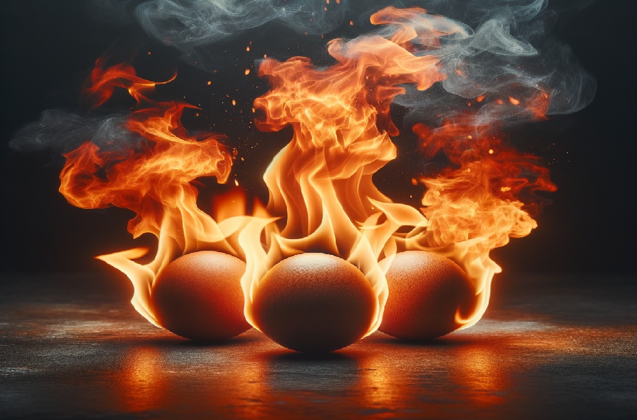 Truckload Of Eggs Burns
